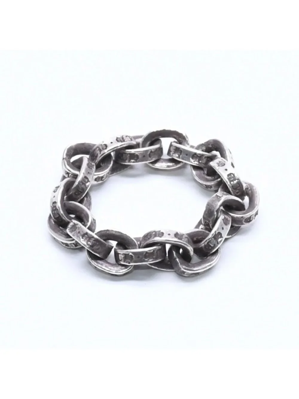 Chrome Hearts Paper Chain Ring 925 Sterling Silver